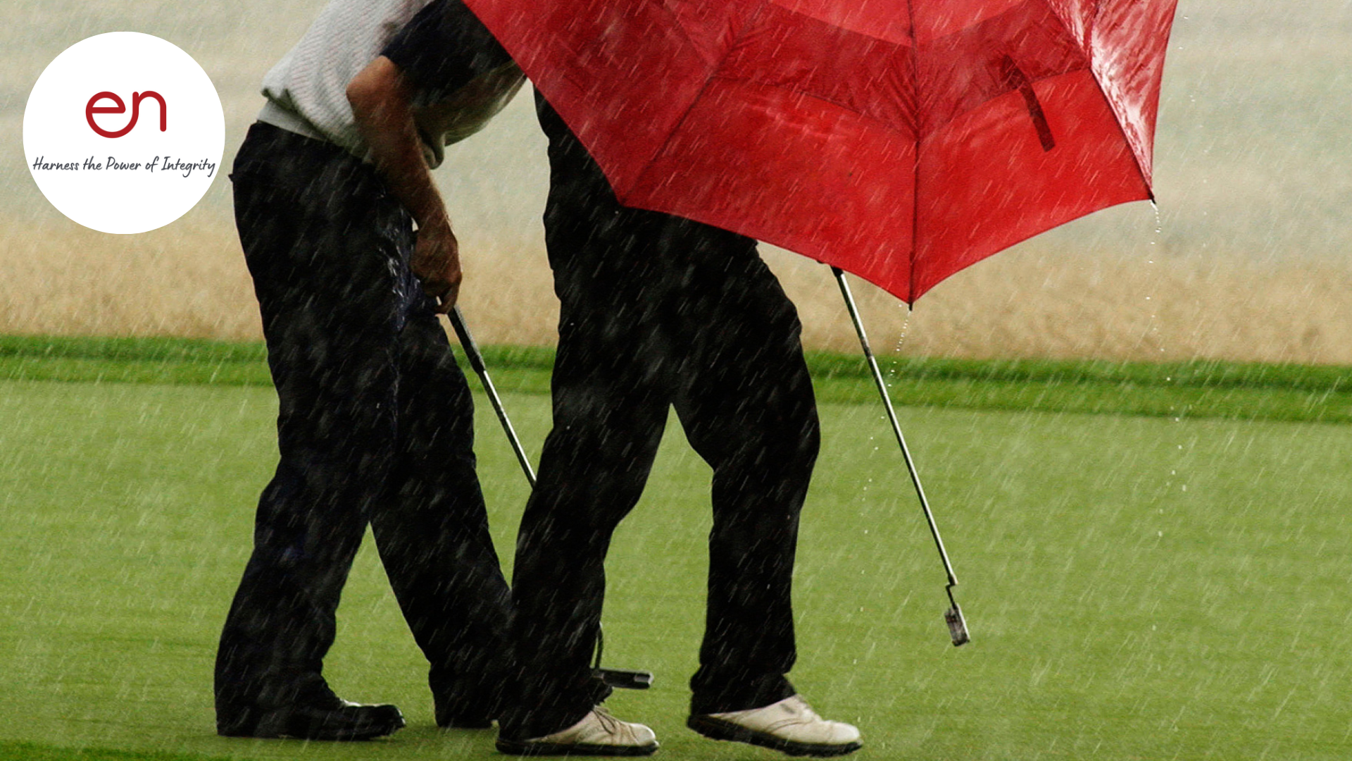 Golf in the rain